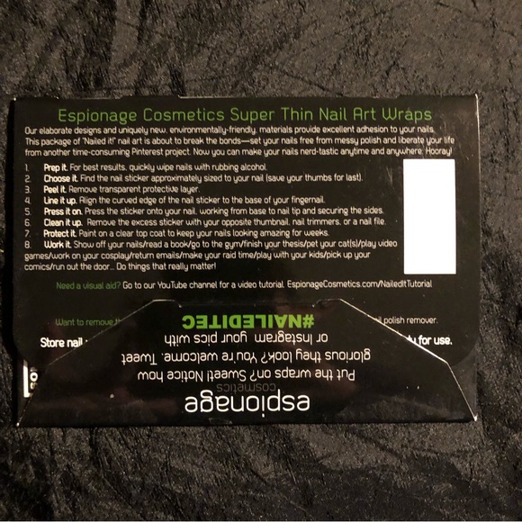 Set of 4 Geek Nail Wrap Art: Tim Burton, Doctor Who, Steampunk new - Picture 3 of 16